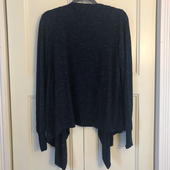 Articles of Society Stitchfix Mullins Drape Front Navy Blue Cardigan Size Small - Picture 5 of 9